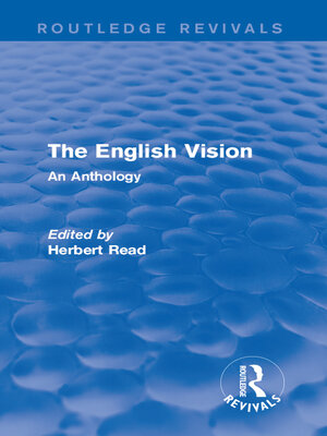 cover image of The English Vision